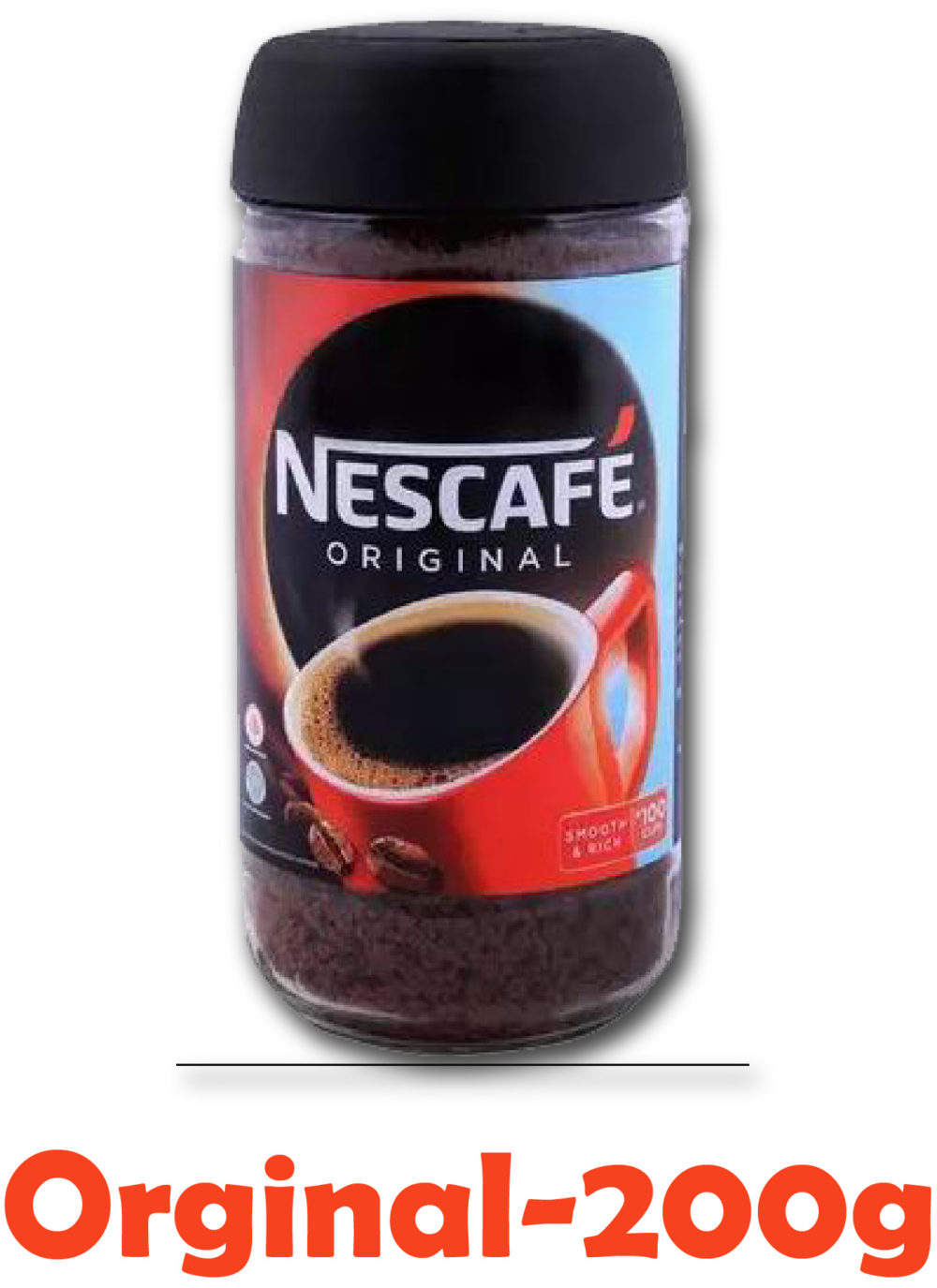 Nescafe coffee (Orginal)200g(12x1)=1Ctn